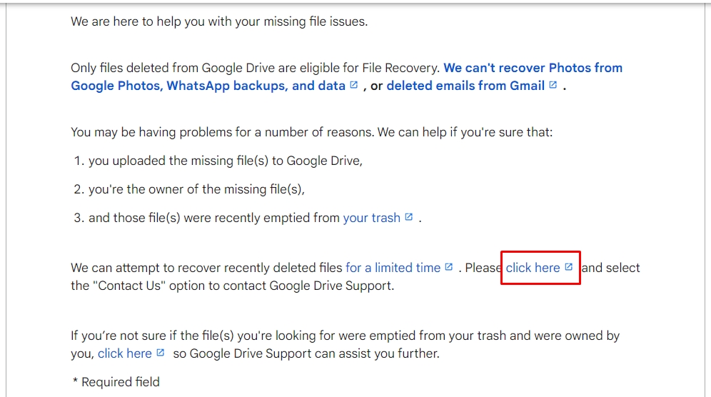como recuperar arquivos apagados da lixeira do Google Drive passo 7