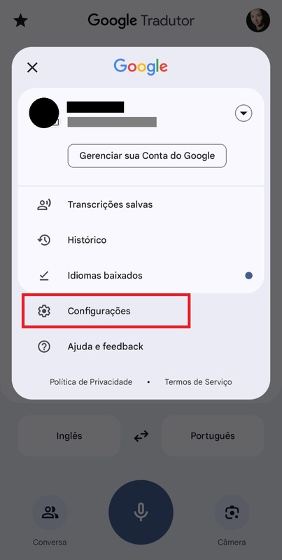 Como usar o “Toque para traduzir” do Google Tradutor no Android passo 1.