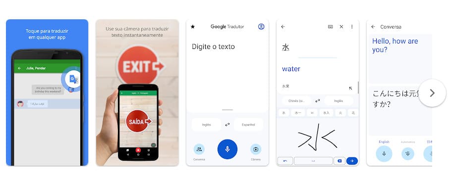 Google Tradutor, app para ajudar com a comunicação durante a viagem de férias