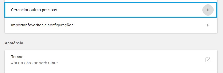 Como adicionar um novo perfil no Google Chrome passo 1.