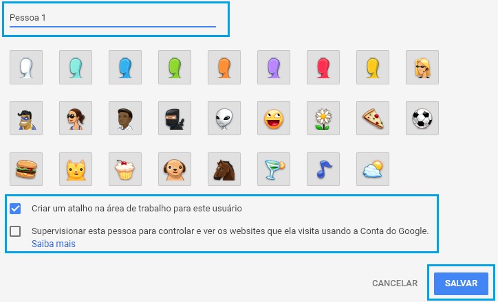 Como adicionar um novo perfil no Google Chrome passo 2.