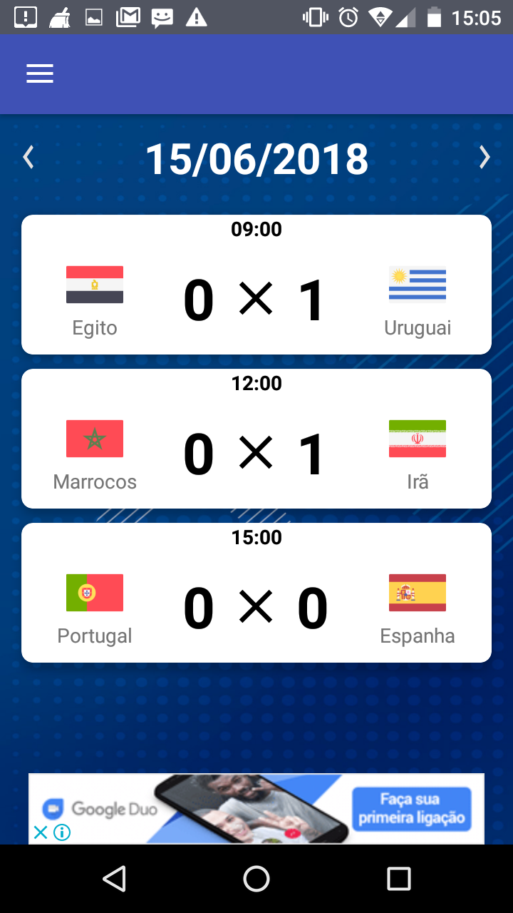 Copa do Mundo 2018: Tabela, jogos e notícias APK for Android