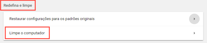 Como remover vírus do Google Chrome com o Cleanup passo 4.