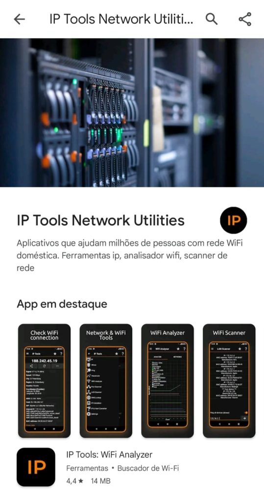 Como usar o aplicativo Ferramentas IP para saber se tem alguém roubando o wi-fi