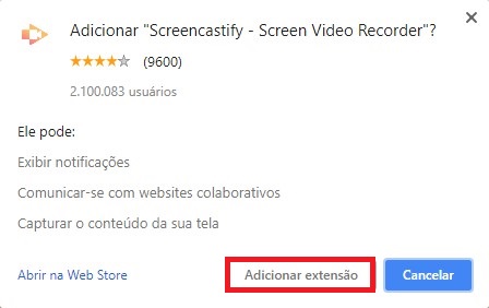 Como instalar e usar o Screencastify passo 1.1