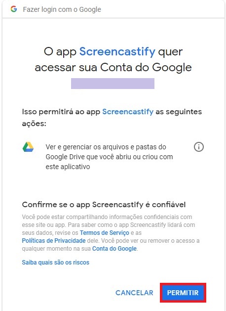 Como instalar e usar o Screencastify passo 2.2