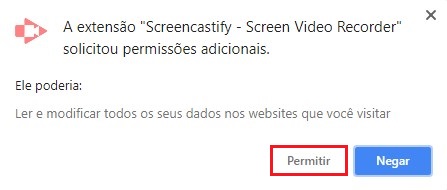 Como instalar e usar o Screencastify passo 3.2