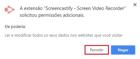 Como instalar e usar o Screencastify passo 3.2