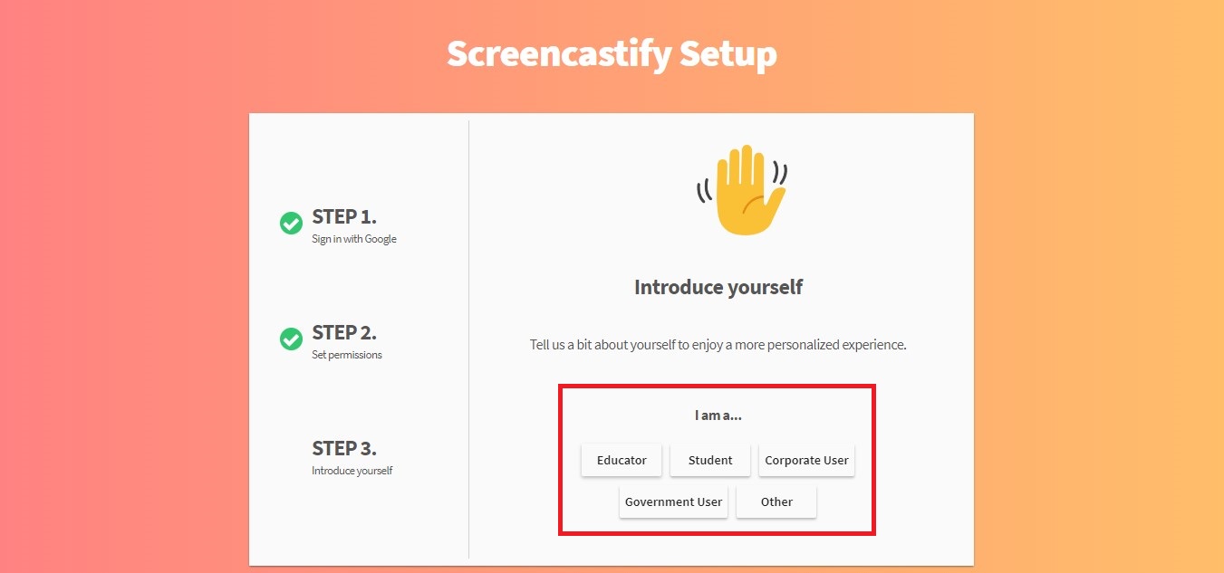 Como instalar e usar o Screencastify passo 4