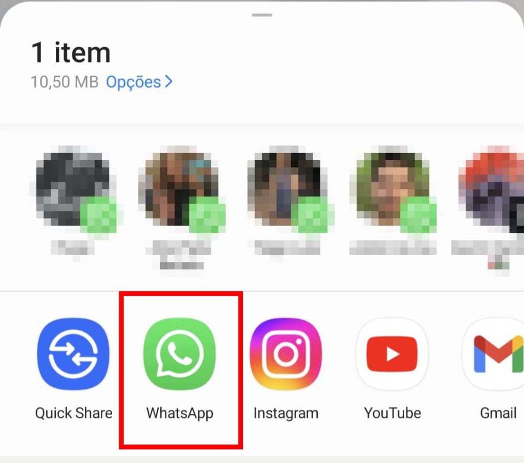 Como colocar vídeos do YouTube no status do WhatsApp passo 5