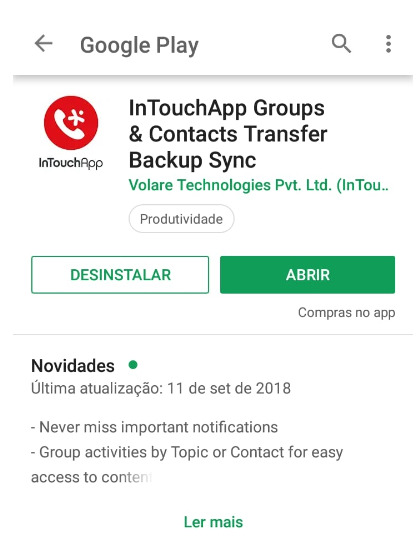 como adicionar contatos no WhatsApp Web pelo InTouchApp passo 1