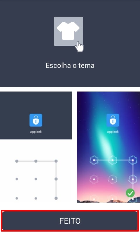 Como proteger a galeria de fotos do Android com senha passo 2.