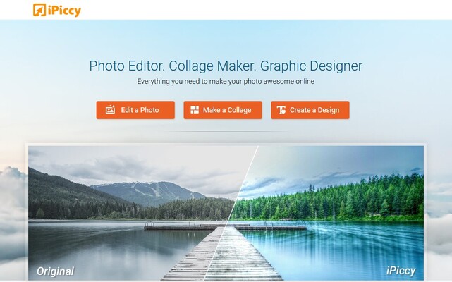 iPiccy, editor de foto online e gratuito.