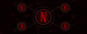 conceito de tecnologia aplicado ao logo da Netflix
