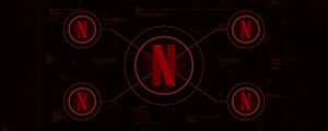 conceito de tecnologia aplicado ao logo da Netflix