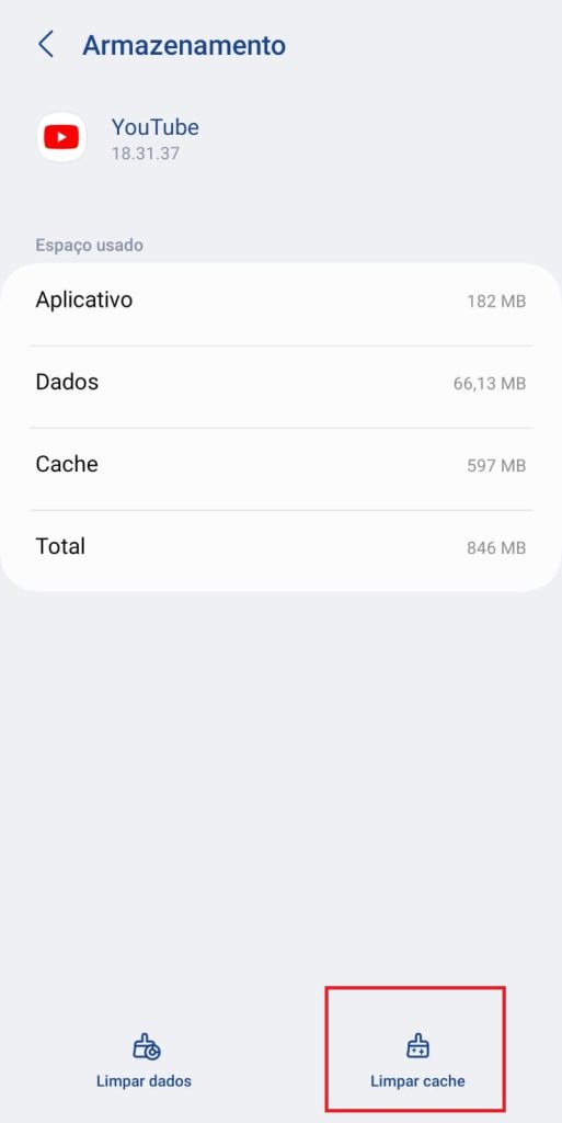 Como limpar os dados de um aplicativo específico no Android passo 5.2