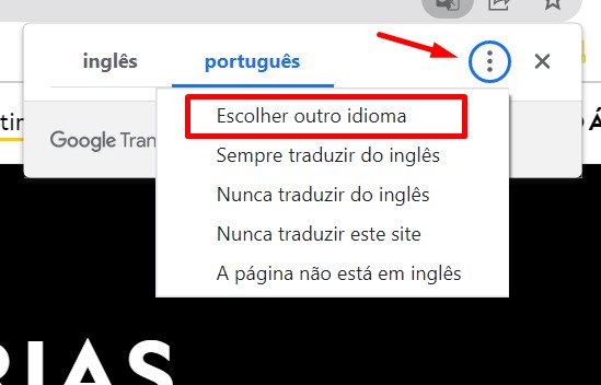 Tradutor de Inglês/Português