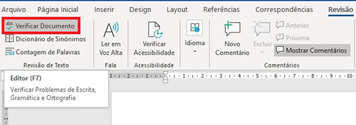 como ativar a autocorreção em documentos do Microsoft Word