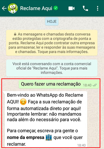 Como usar o Reclame Aqui pelo WhatsApp - Positivo do seu jeito