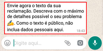 Reclame AQUI - Pois é! Para facilitar sua vida, agora é possível também  fazer reclamação pelo nosso WhatsApp. E é tudo muito fácil, igual ao site  do Reclame AQUI. Para começar, basta