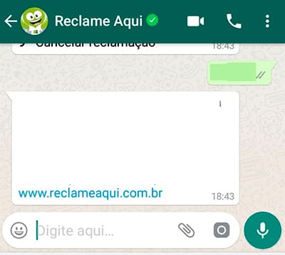 Como fazer reclamações no Reclame Aqui pelo WhatsApp passo 8