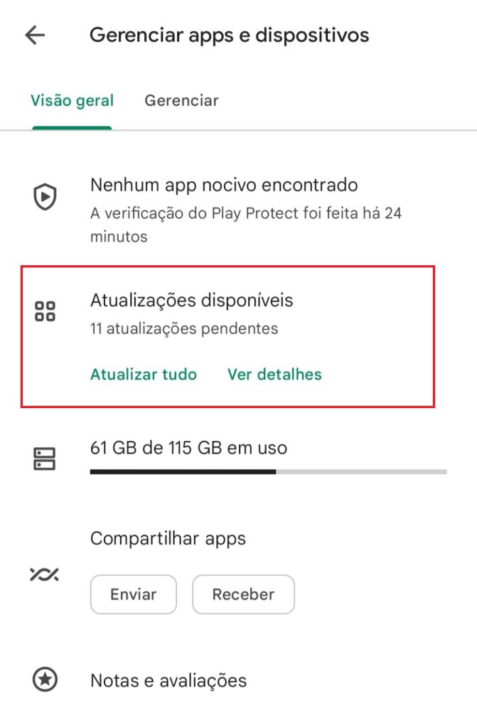 Como atualizar o Google Maps no Android passo 4