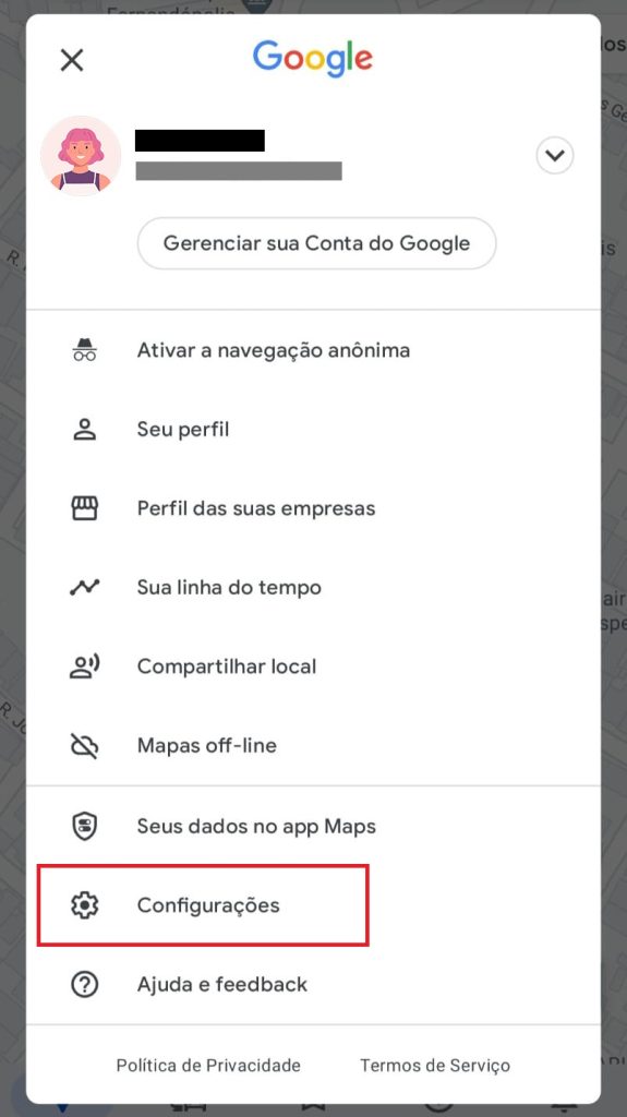 Como saber qual versão do Google Maps está instalada no meu celular passo 3