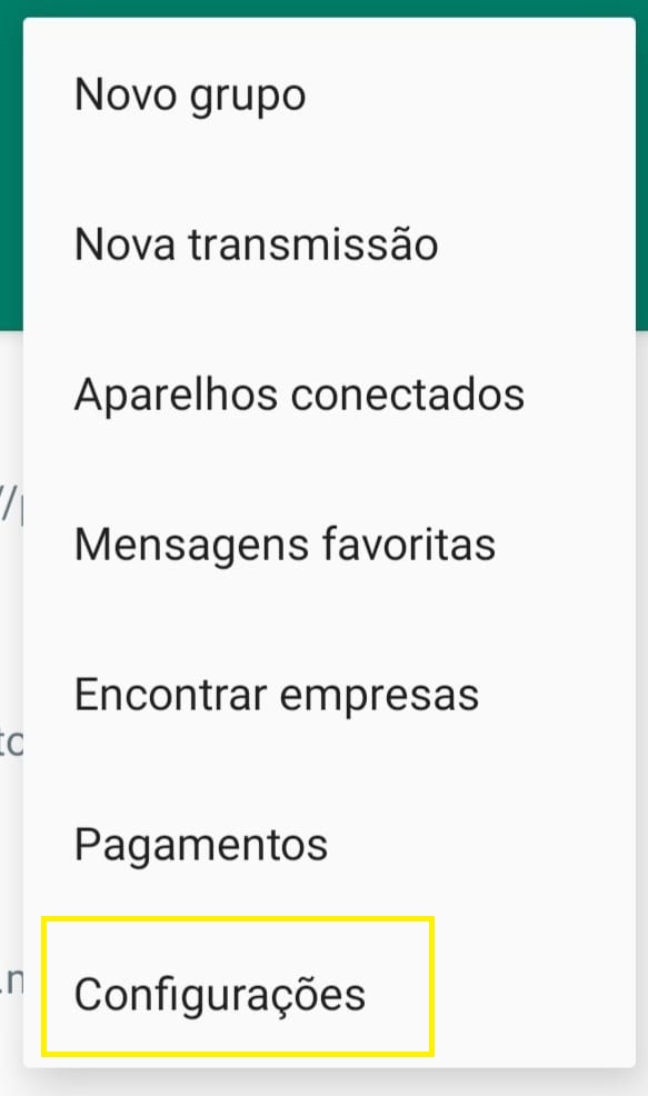 Como ficar invisível no WhatsApp passo 3