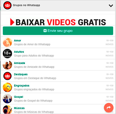 Grupos de WhatsApp - Melhores Links de Grupos de WhatsApp!