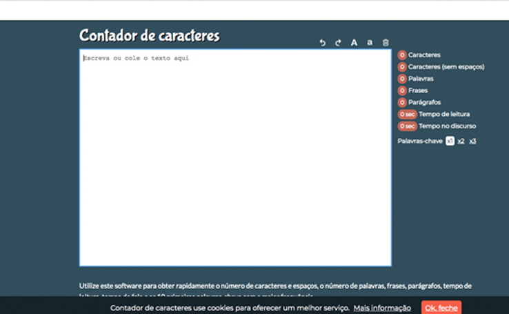Contar caracteres online: 5 calculadoras de caracteres, palavras e ...