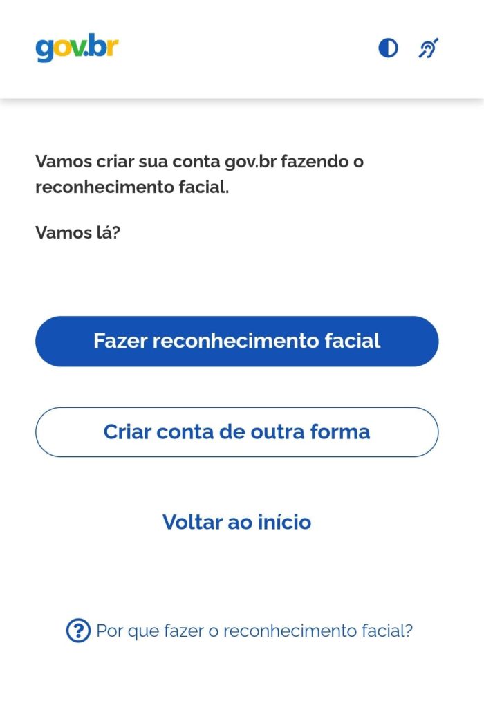 Como criar uma conta no Gov.br para ter acesso à Carteira de Trabalho Digital passo 3.1