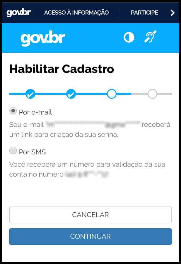 Como criar uma conta no Gov.br para ter acesso à Carteira de Trabalho Digital passo 6