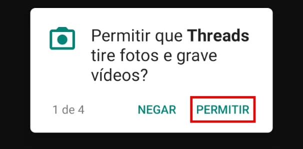 Usando os principais recursos do Threads para Instagram passo 1