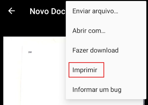 Como enviar impressão?