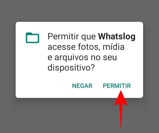 Como usar o WhatsLog passo 3.