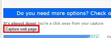 Como tirar print pelo Web Capture passo 4.