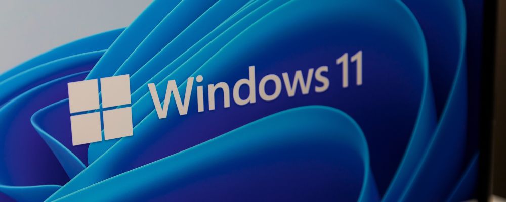 Tela inicial do Windows 11.