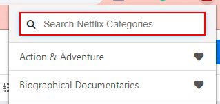 Como usar a extensão All Netflix Categories passo 5