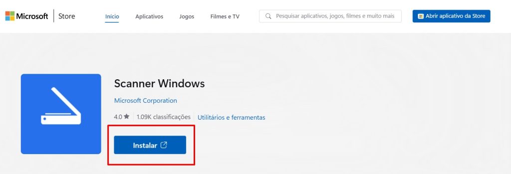 Como escanear um documento no Windows 10 passo 1