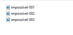 Arquivos renomeados com o PowerRename.