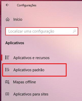 Como tornar o novo player de vídeos padrão no Windows 10 passo 3.