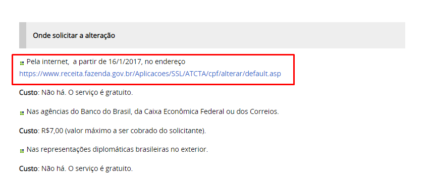 Como regularizar os dados do seu CPF passo 4