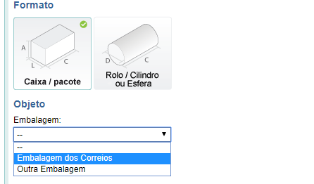 Como calcular o frete de encomenda nacional via Correios passo 5