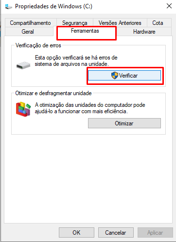 como utilizar o Chkdsk para saber se o HD está com problema passo 3