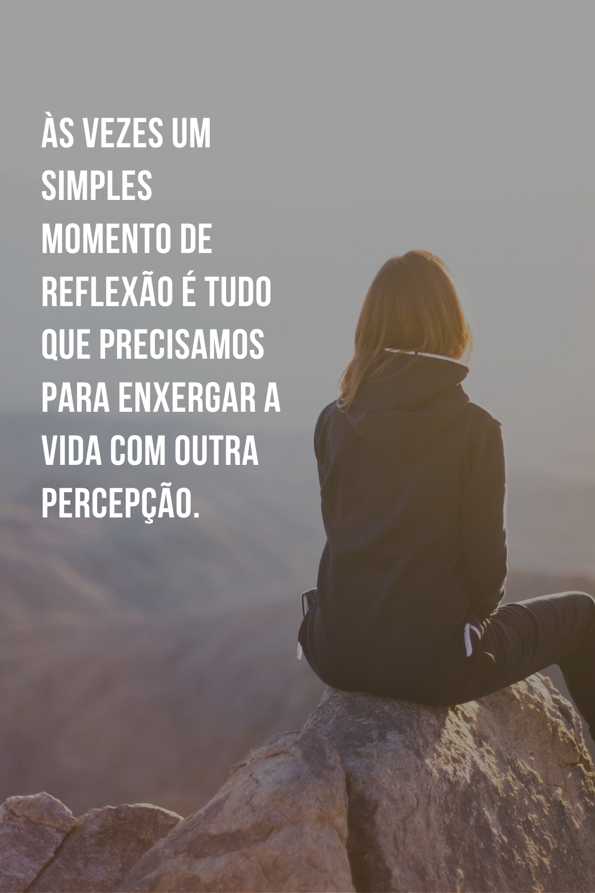 As vezes um simples momento de reflexão é tudo