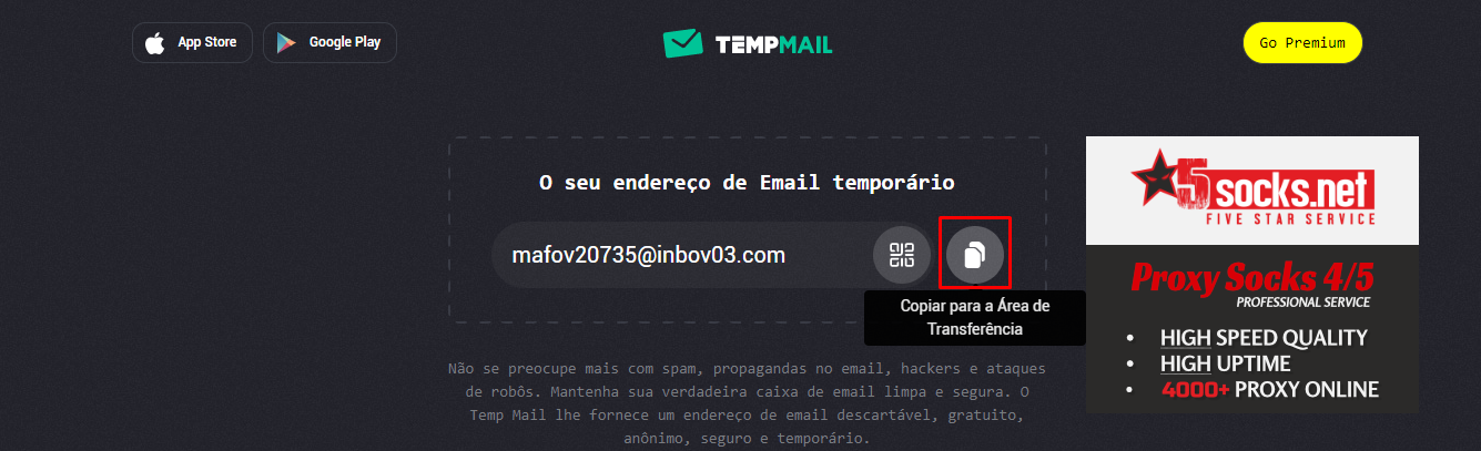 Endereço de Email Temporário Descartável – Serviço de E-mail