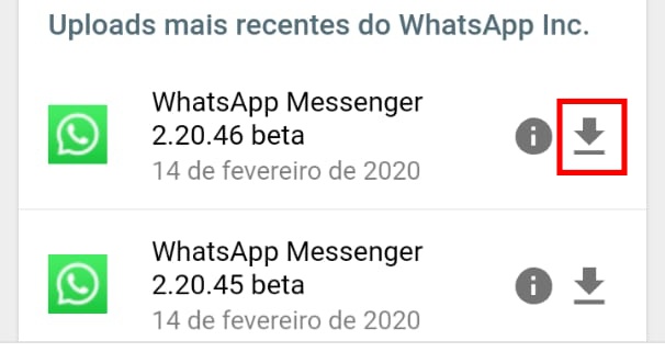 Como baixar a versão mais recente do WhatsApp Beta para Android passo 4