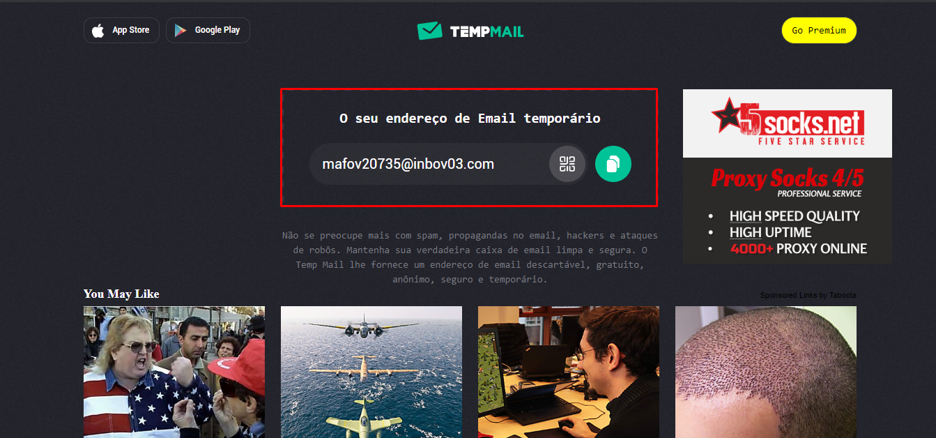 PASSO A PASSO! COMO criar E-MAIL TEMPORÁRIO DESCARTÁVEL para cadastro em  sites e serviços na WEB. 