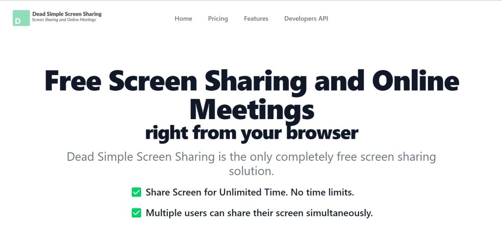 Dead Simple Screen Sharing