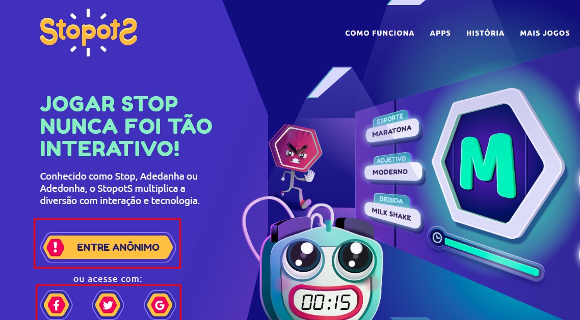 Para passar o tempo: como jogar Stop online com os amigos